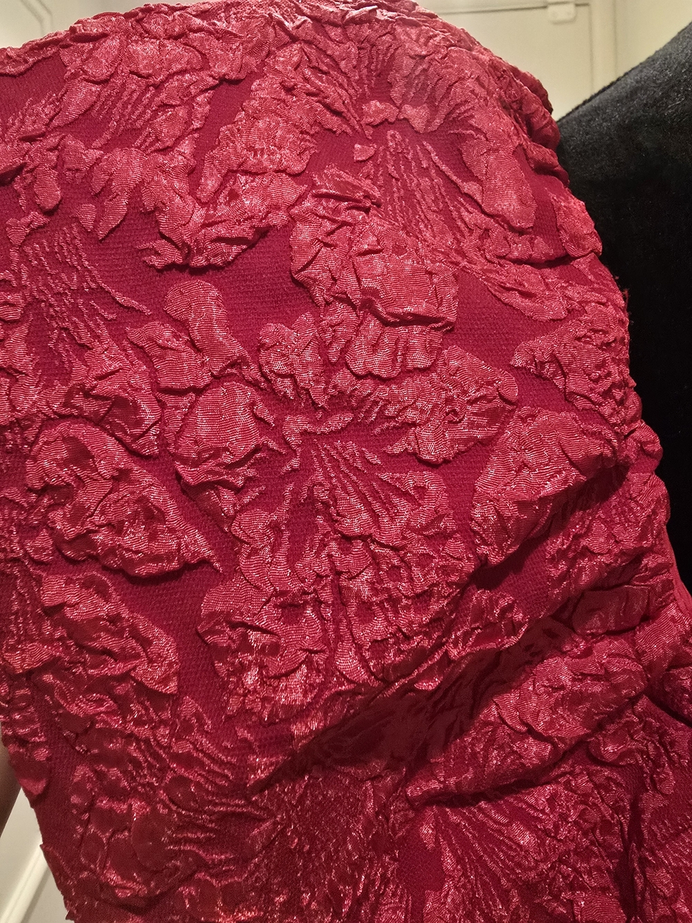 Arielle Jacquard Mini Babydoll Dress - Picture 7 of 9